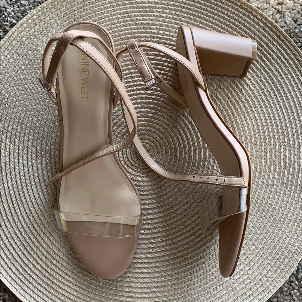Nude pink heels